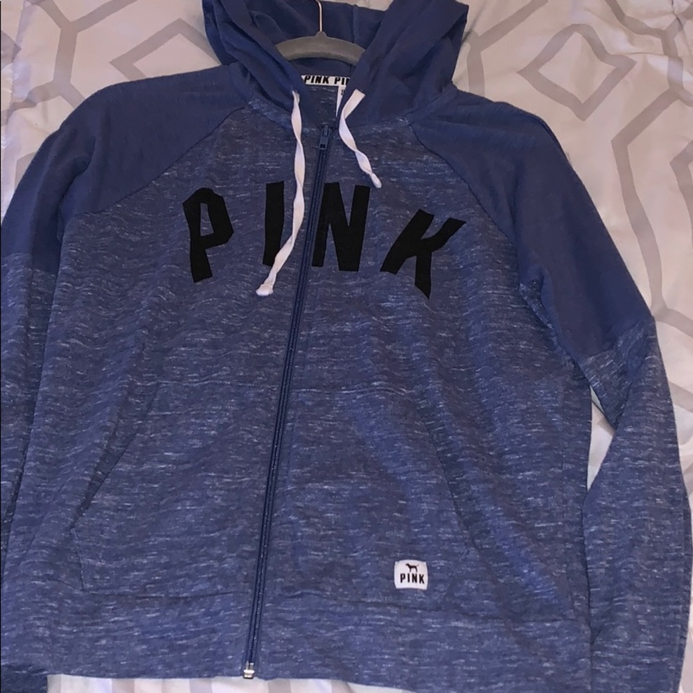Vs Pink blue zip up